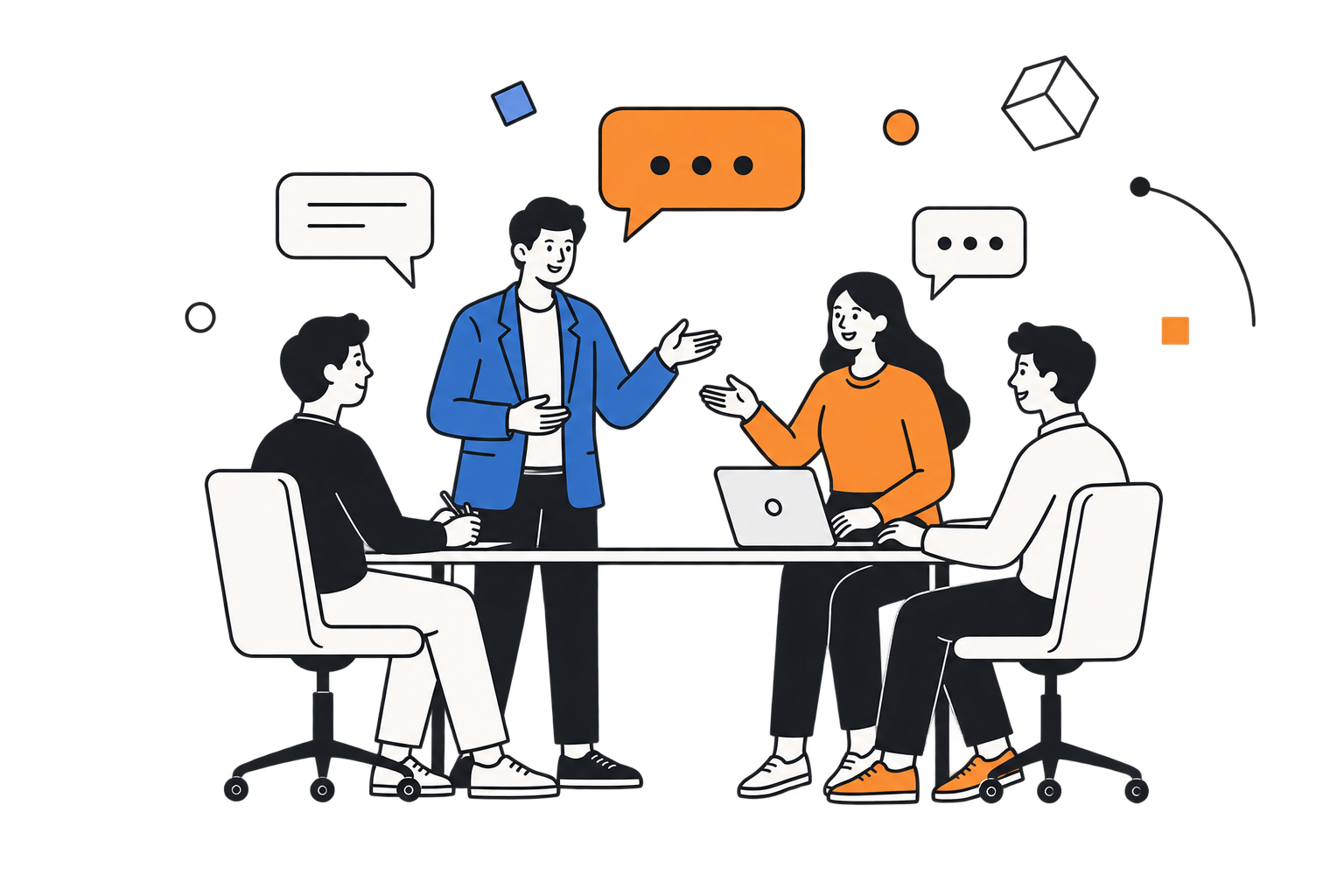 ThinkTech Collaboration Table Illustration